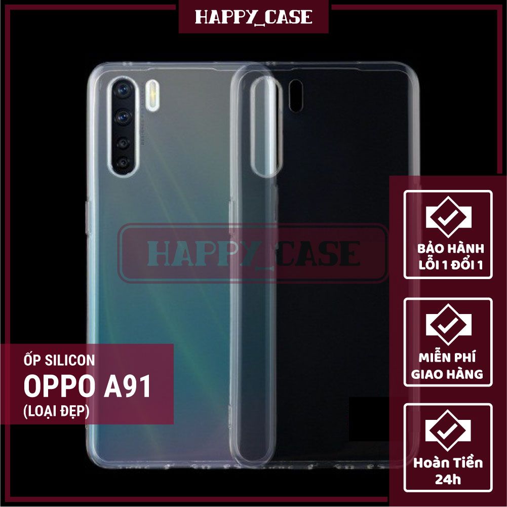 Ốp Lưng Điện Thoại Oppo A91 Thin Transparent Silicon