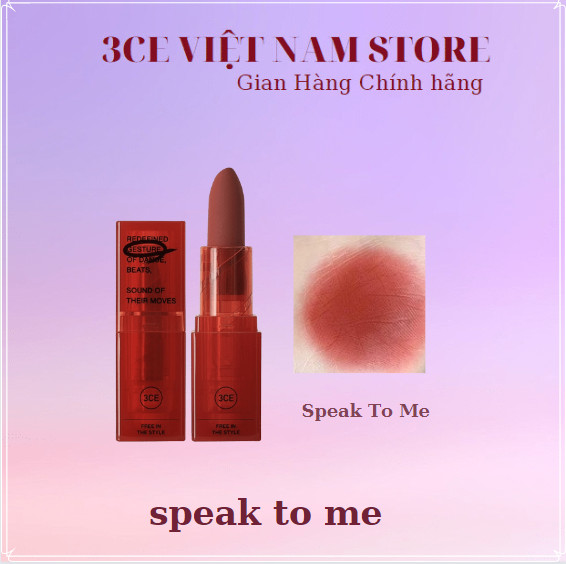 Son thỏi lì 3ce soft matte lipstick 3.5g- speak to me