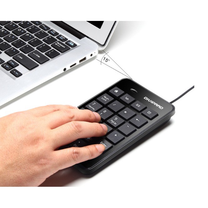Bàn phím số có dây divipard d500 cổng kết nối usb-jl