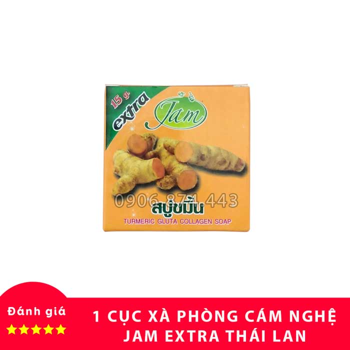 Lẻ 1 cục xà phòng cám nghệ jam extra thái lan