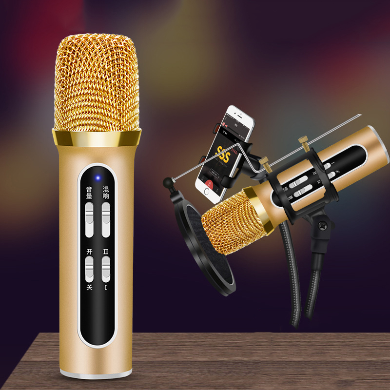 [HCM]Micro Thu Âm Live Stream C11 Hát Karaoke Chuyên Nghiệp Đầy Đủ Phụ Kiện Tai Nghe Cáp Sạc Dây Live Dây Lấy Nhạc ...Bảo Hành 12 Tháng