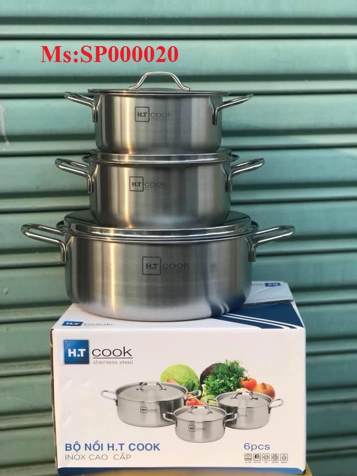 Bộ 3 nồi ht.cook inox 430 cao cấp