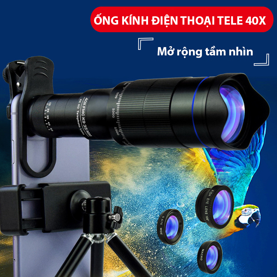  Ống kính zoom chụp xa gắn máy điện thoại Ống kính viễn vọng Tele chụp ảnh điện thoại thông minh 