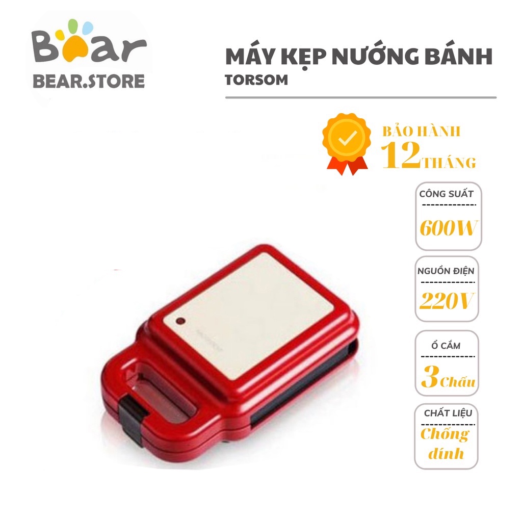 Máy nướng bánh mì sandwich máy kẹp nướng bánh mì máy làm bánh ăn waffle - Bánh cá Torsom