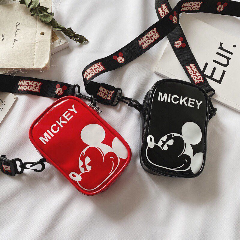 [HCM]Túi Đeo Chéo In Hình Mickey Dễ Thương Cho Bé Từ 2 - 10 Tuổi