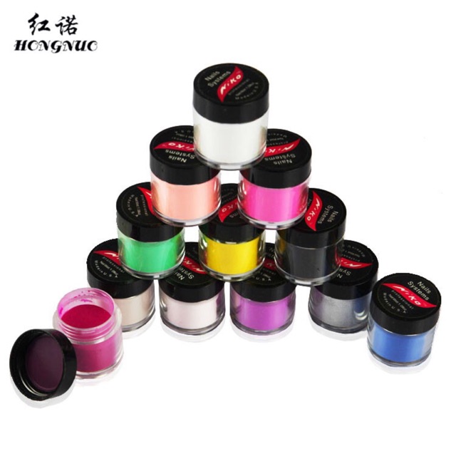 Set 12 hũ bột Niko xuất Mỹ, đắp hoa, đắp móng