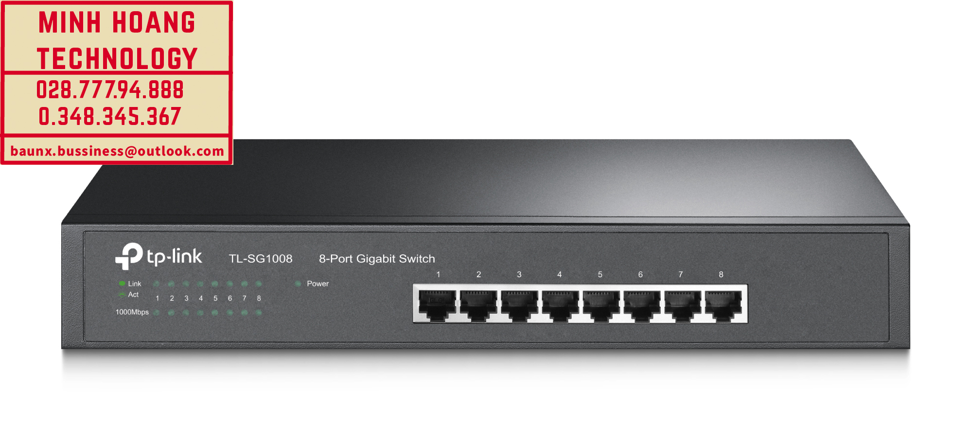 Bộ chuyển đổi tín hiệu switch 8 cổng gigabit tl-sg1008