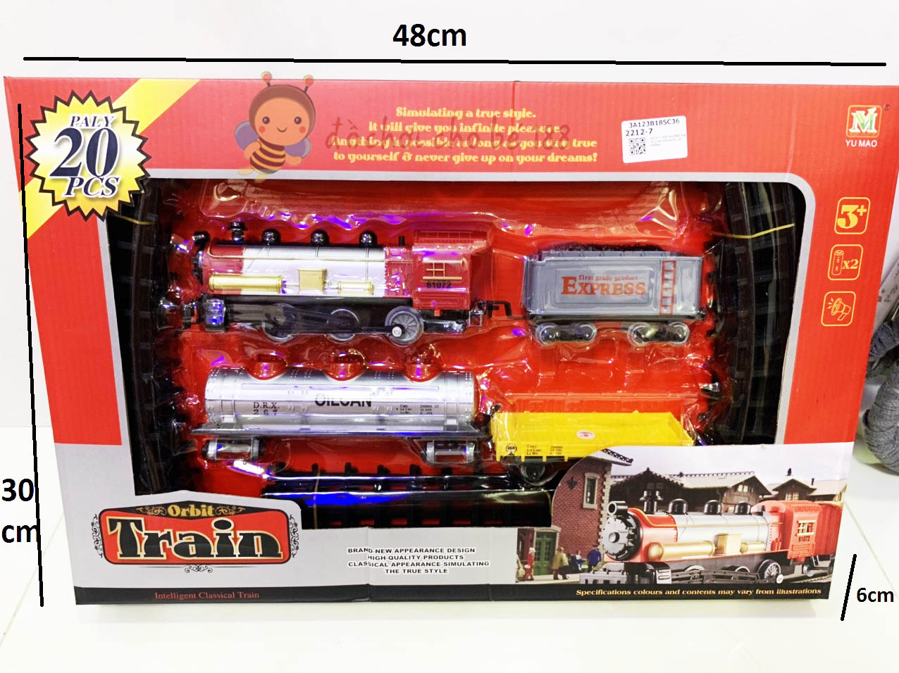 Đồ chơi tàu hoả - xe lửa classic train, xe lửa ben