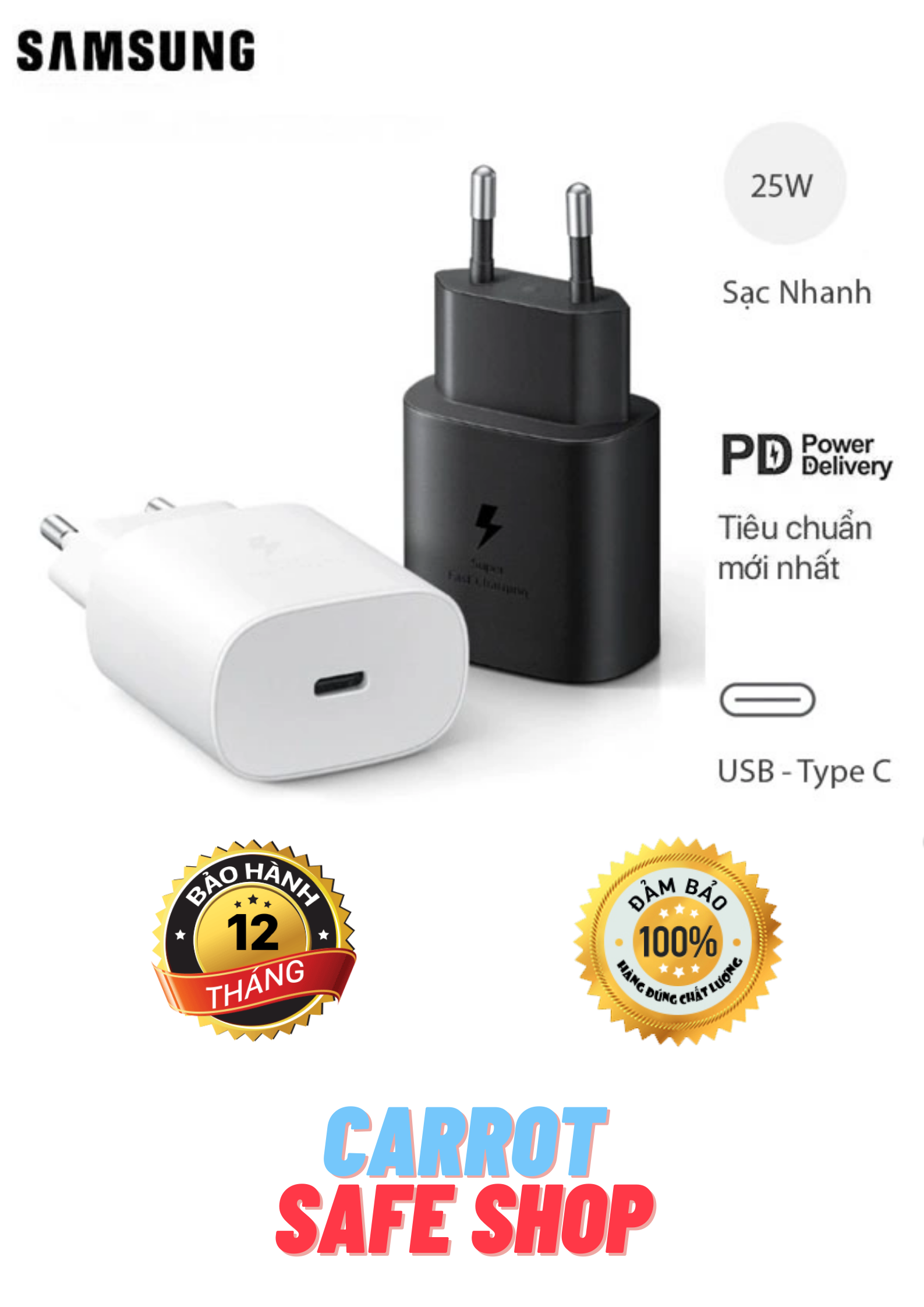 Củ sạc nhanh samsung 25w , bộ sạc nhanh samsung 25w cổng type c cáp sạc nhanh samsung bóc máy note 10 note 20 a71, a70, a80, a90, s20, s20+, s20 ultra