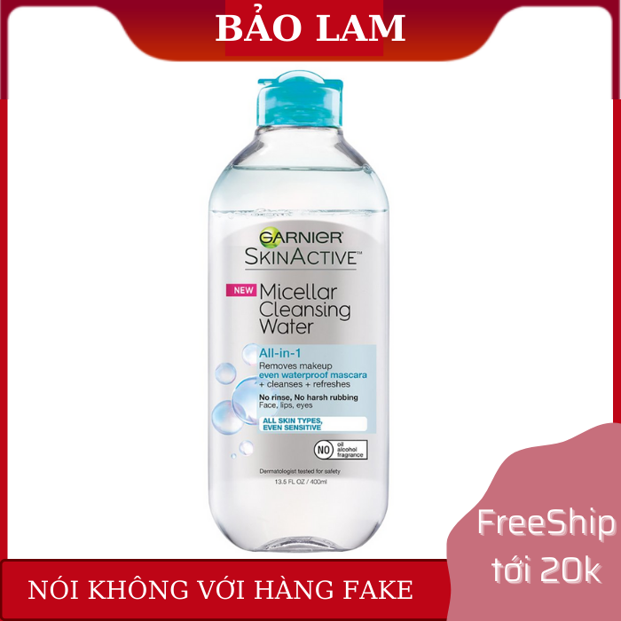 Nước tẩy trang Garnier Micellar cleansing water 400ml
