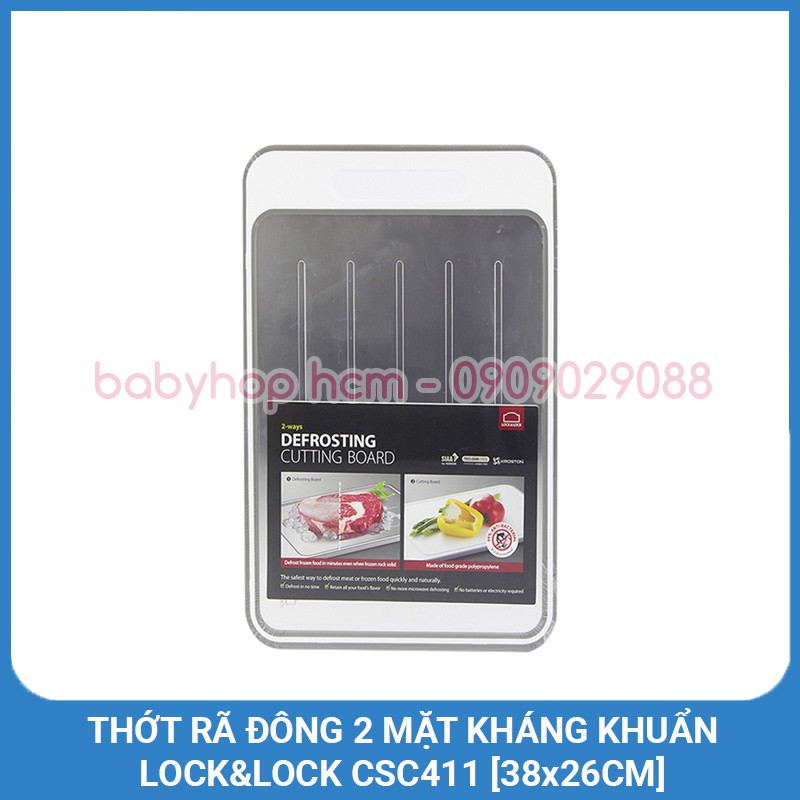 Thớt rã đông 2 mặt kháng khuẩn lock&lock csc411