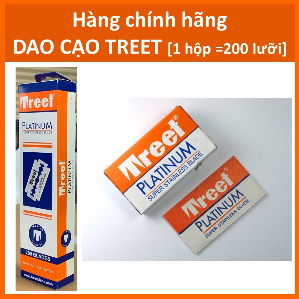 Hộp lưỡi lam Treet Cam Platinum (200 lưỡi/hộp)