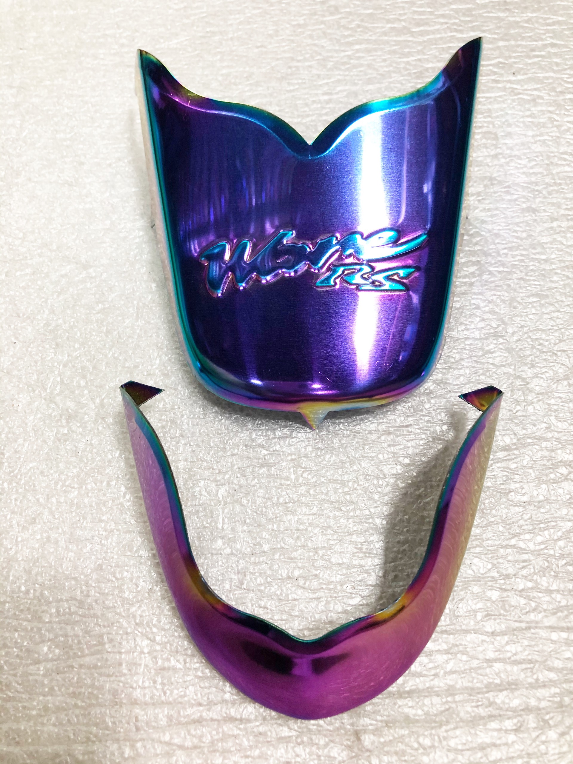 KẸP MỎ DÈ TRƯỚC VÀ SAU WAVE A 100- RS 100 INOX DÀY XI 7 MÀU CAO CẤP ( MẪU 2)