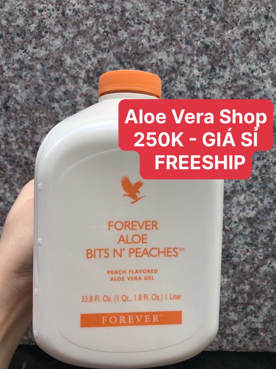 Nước lô hội nước ép quả đào forever aloe bits n peaches forever 077flp - 077forever - 077lohoi