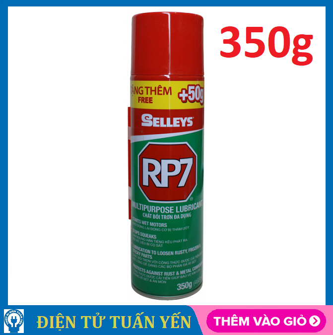 Chai xịt chống rỉ sét RP7 Selleys 350gr bôi trơn, chống ăn mòn kim loại - Hàng chính hãng