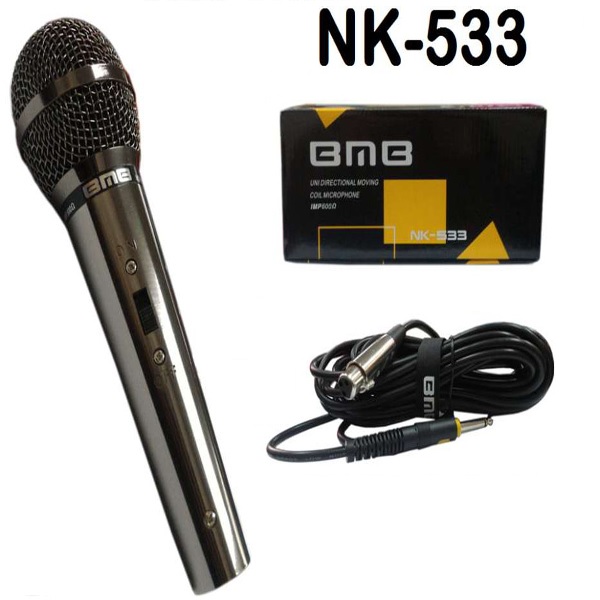 [HCM]Mic Hát Karaoke Micro Có Dây Micro Karaoke BMB NK-533 Phiên Bản Mới Chống Hú Lọc Âm Cực Tốt - Bảo Hành Uy Tín 12 Tháng Toàn Quốc
