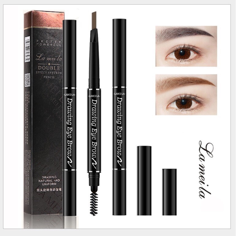 Chì kẻ mày Double Effect Lameila 2 đầu ko thấm nước