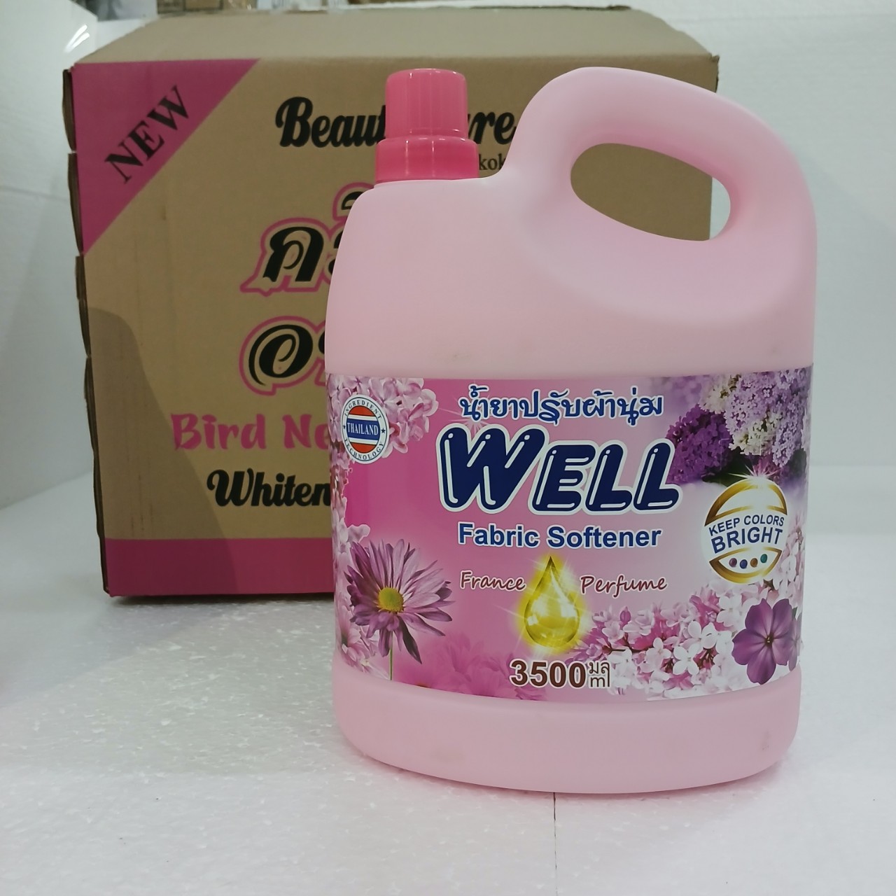 Nước xả vải Well đậm đặc GẤP 3 LẦN lưu hương rất lâu 3500ml Fabric Softener THÁI LAN lix