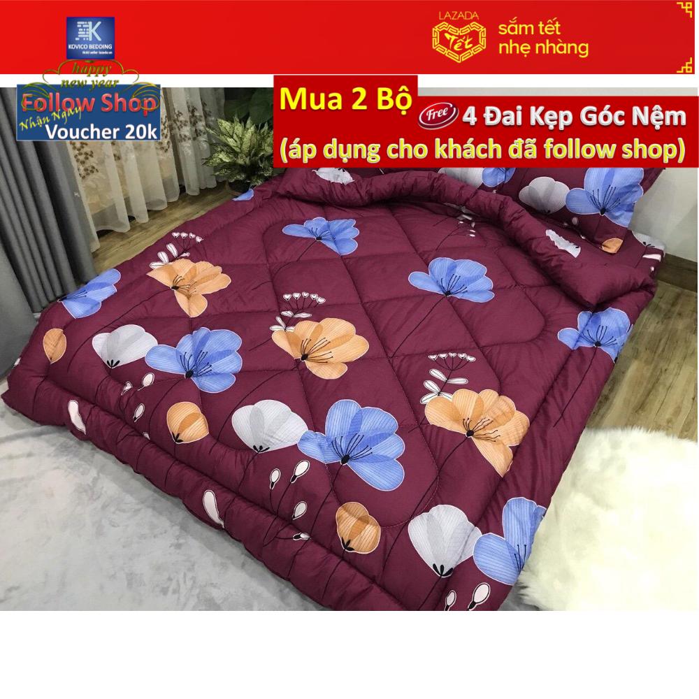 Set chăn ga gối phao poly mẫu mới