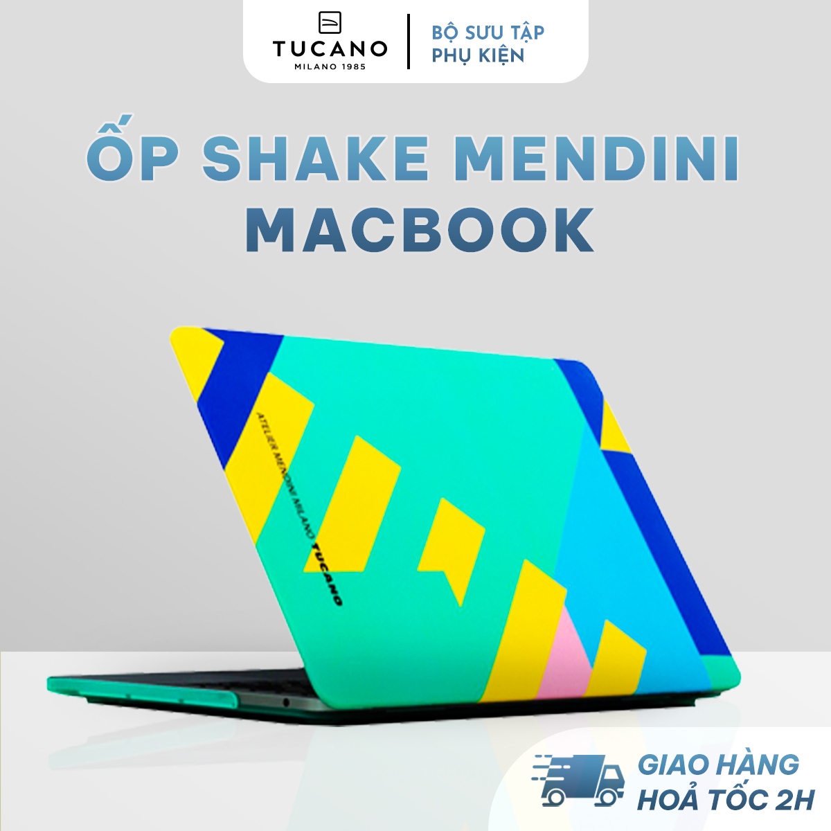 Ốp Tucano Shake Mendini Macbook cao cấp kiểu dáng phá cách, cách điệu độc đáo 13 inch và 15 inch