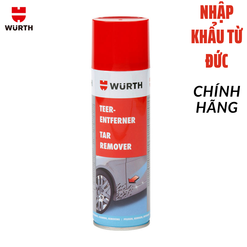 Dung dịch tẩy nhựa đường, keo, vết ố xe ô tô- Wurth Tar Remove 300ml