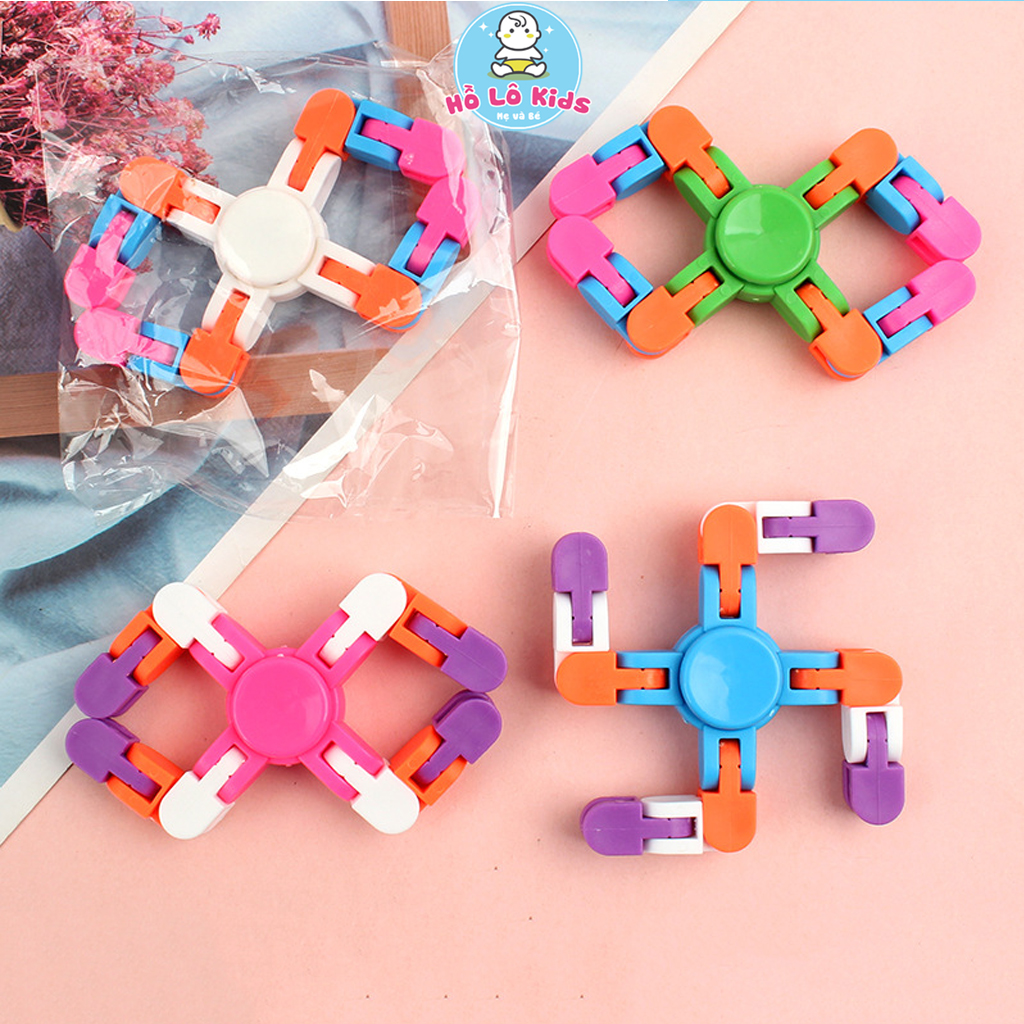 Con quay spinner hình mắt xích lắp ghép sáng tạo đồ chơi cho bé Hồ Lô Kids