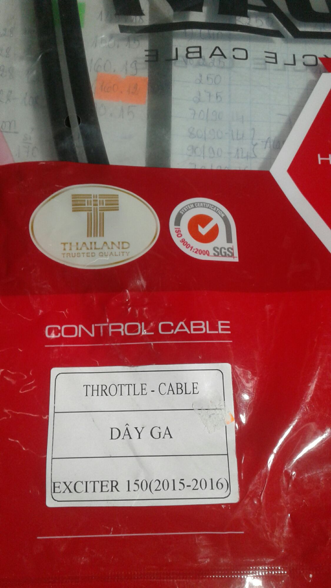 Dây ga xe exciter 150 hiệu hodavi thailan