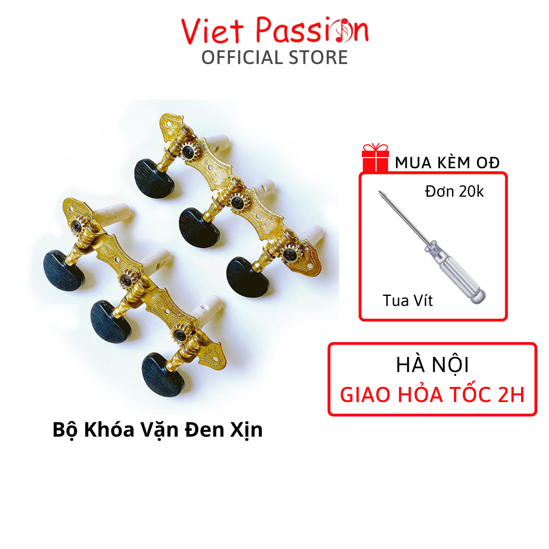 Khóa đàn guitar classic cao cấp có đủ 2 bên khóa kèm ốc vít vietpassion