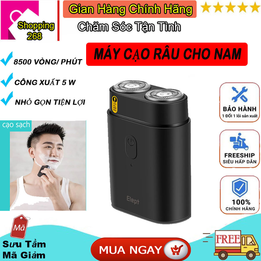 Máy cạo râu nam, máy cạo râu mini Elept, máy cạo râu đa năng thiết kế nhỏ gọn, máy cạo râu sạc điện 2 lưỡi dao cạo sắc bén, dao cạo điện,máy cạo râu điện mini cho nam, cạo râu nam, máy cạo râu đa năng