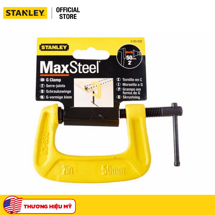 83-032k kẹp c maxstell.size 50mm-2x33mm-15/16 stanley