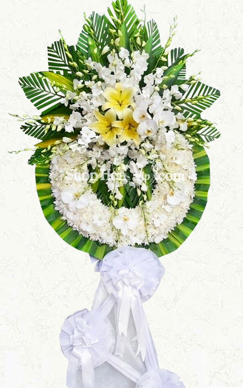 Vòng Hoa Chia Buồn [Kèm banner chia buồn]