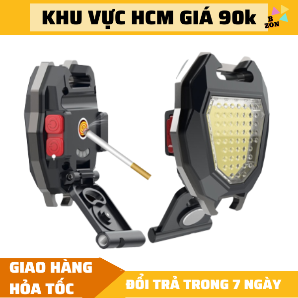 LOẠI TỐT đèn pin siêu sáng móc khóa 5in1 đa năng, đèn led mini móc khóa, đèn pin mini móc khóa, đèn pin đa năng, Đèn Làm Việc Cob Sạc USB