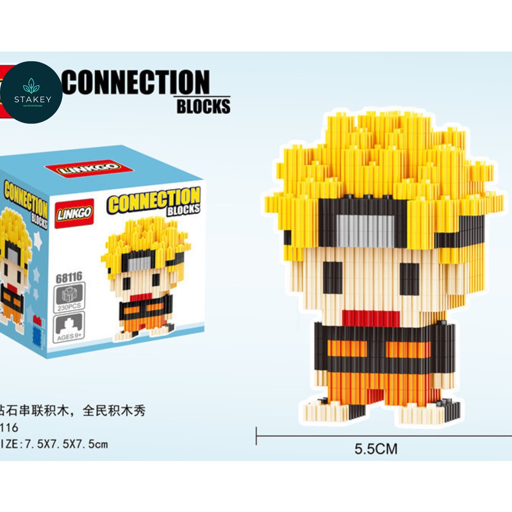 Bộ Sưu Tập Lego Hoạt Hình Anime Naruto_Conan – Stakey- Đầy Đủ Nhân Vật Siêu Dễ Thương
