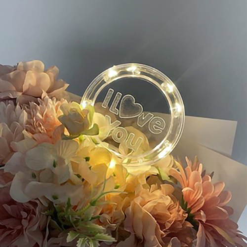 LED ILoveYou - Trang trí bánh sinh nhật bánh kem