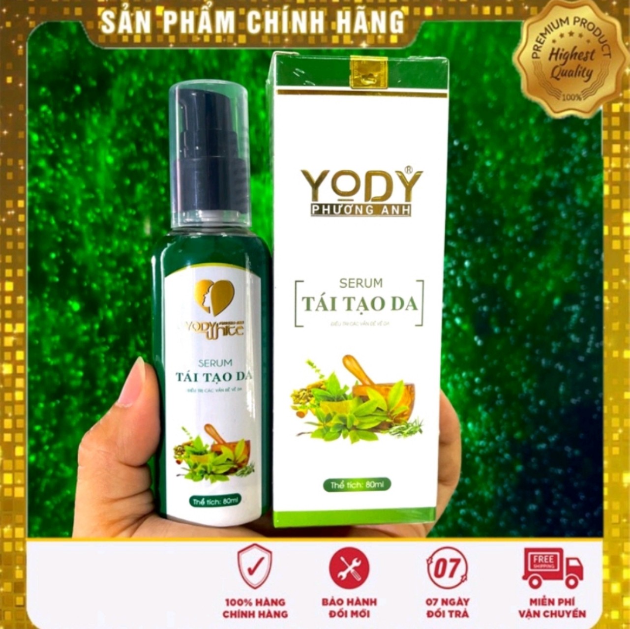 HOÀN TIỀN 15% - Tái Tạo Da Phương Anh Yody White 80ml