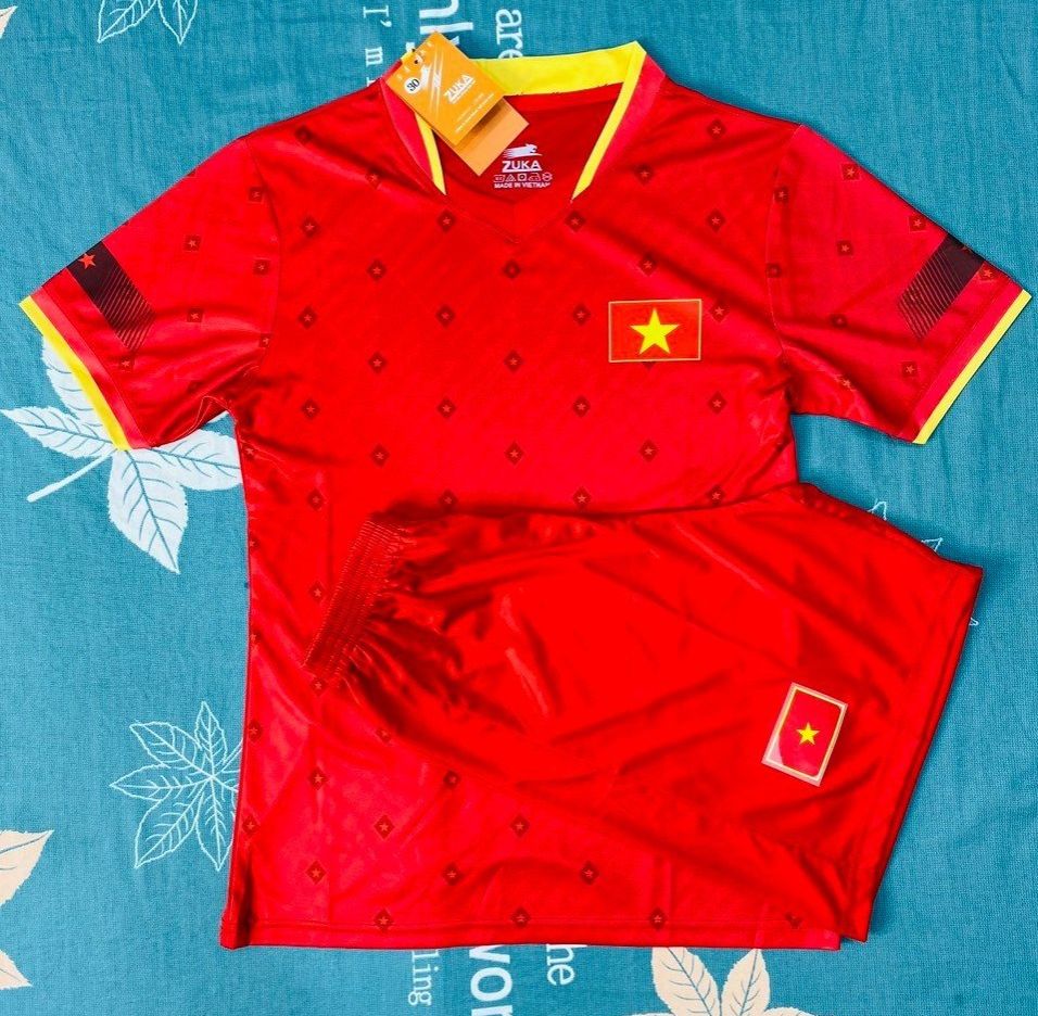 Đồng phục bóng đá Bộ quần áo đá banh đồ đá bóng Trẻ Em - Đội tuyển Việt Nam - Màu đỏ ĐỒ TẬP TỐT