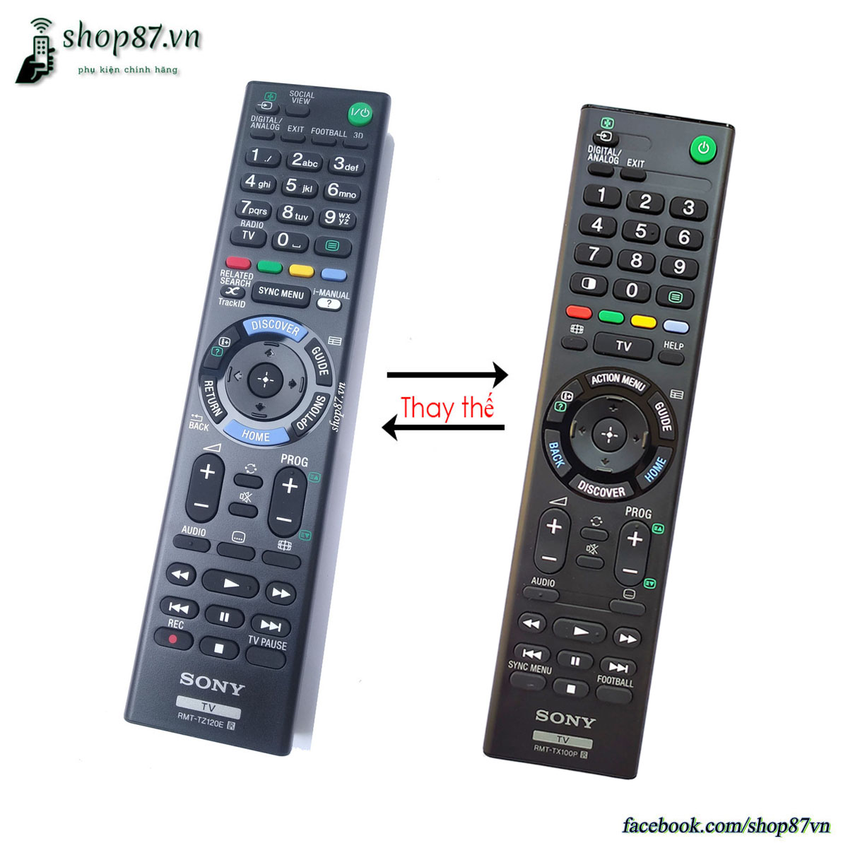 Điều khiển tv Sony thay thế RMT-TX100P