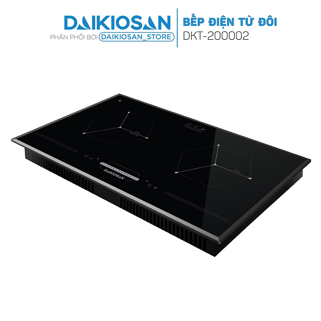 Bếp từ đôi Daikiosan DKT-200002 - 2 vùng nấu công suất 4200W, lắp âm