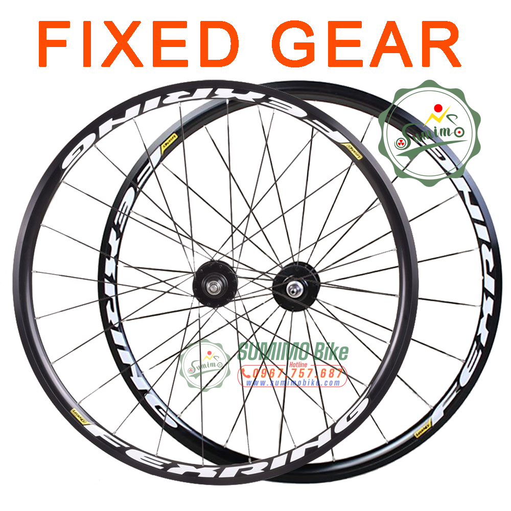 Bánh bộ nhôm legend fexring 700c 3cm xe fixed gear