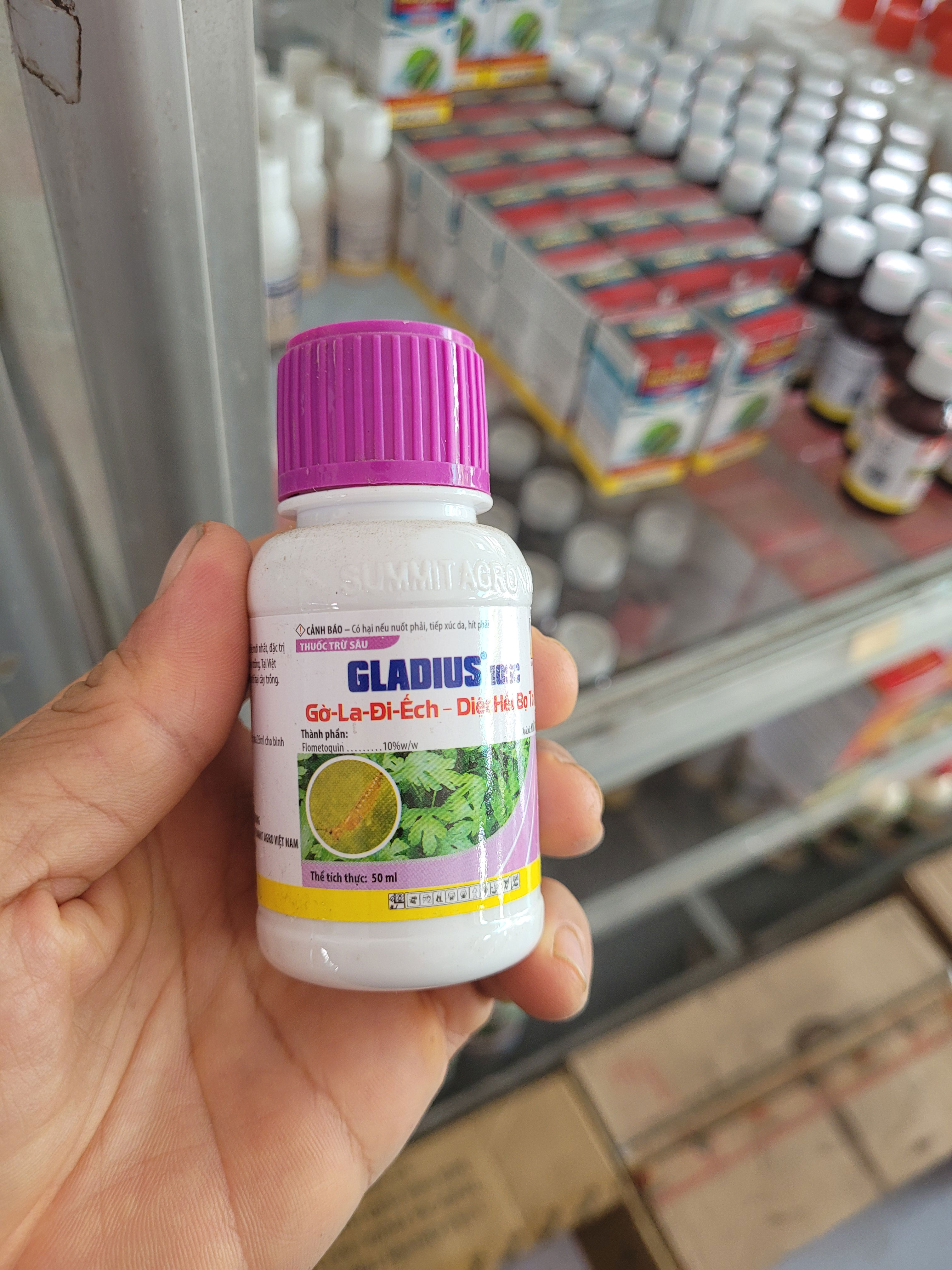 Thuốc trừ sâu gladius 10sc chai 50ml chuyên trừ bọ trĩ đã kháng thuốc