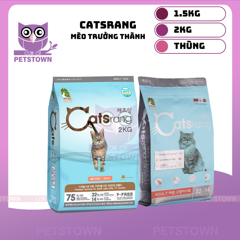 Catsrang Adult - Thức ăn hạt khô dành cho mèo trưởng thành nhập khẩu Hàn Quốc