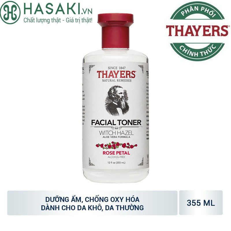 Nước hoa hồng thayers hương hoa hồng 355ml