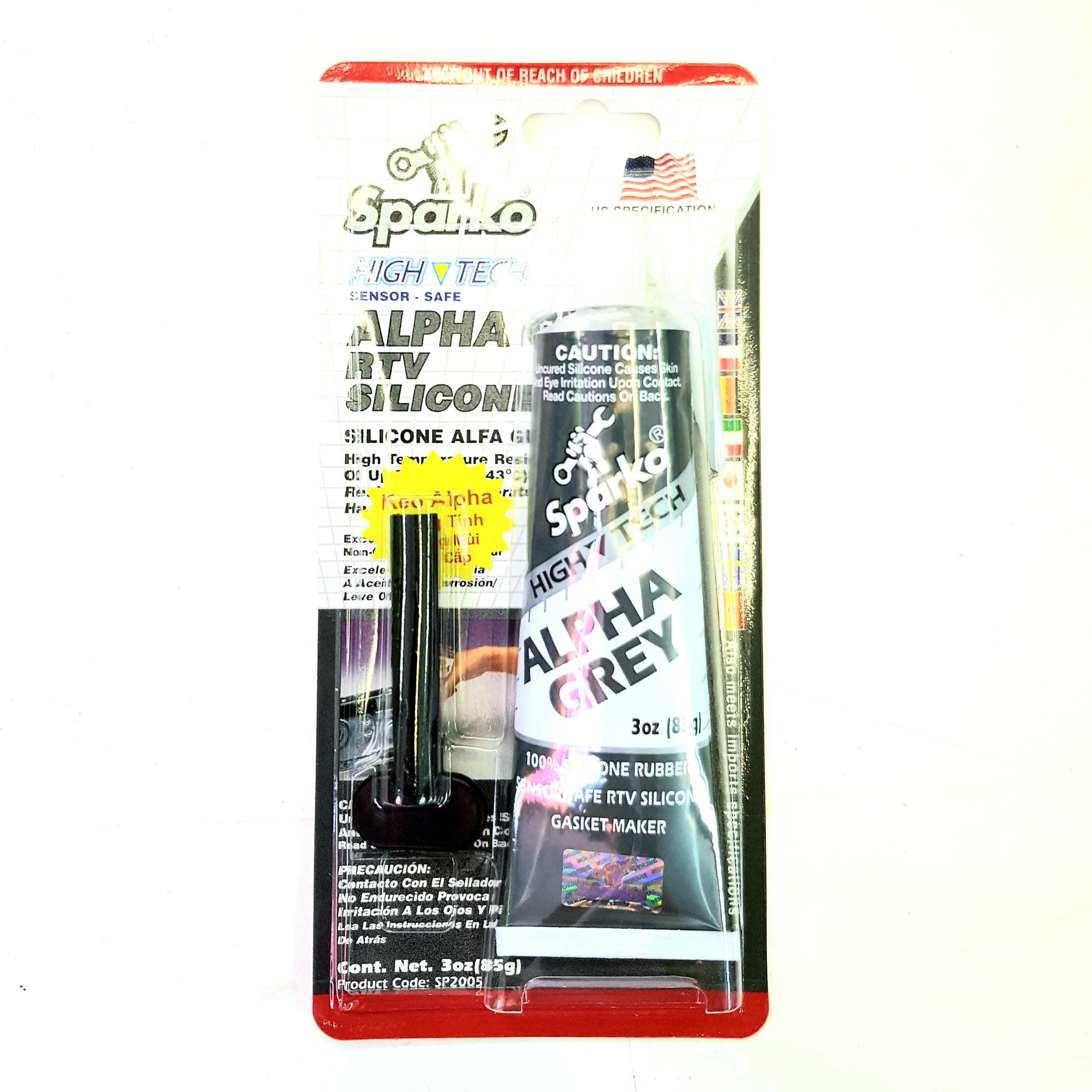 [HCM]Keo thế ron Sparko xám Alpha Grey 85gr