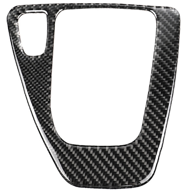 Miếng dán 3d trang trí bảng điều khiển cần sang số sợi cacbon, dành cho bmw 3 series e90 320i 325i e91 e92 e93