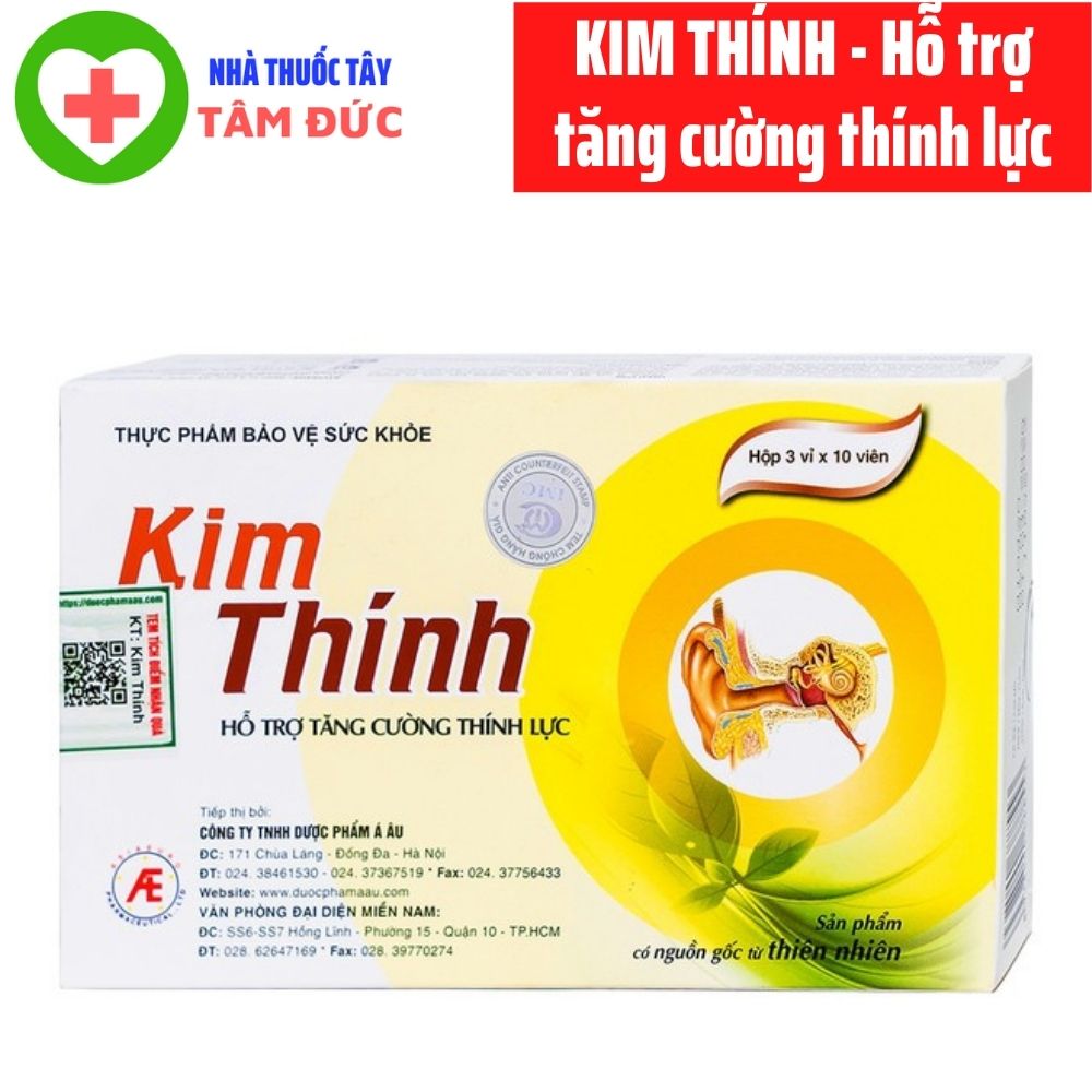 Kim thính - hỗ trợ tăng cường thính lực- hộp 30 viên
