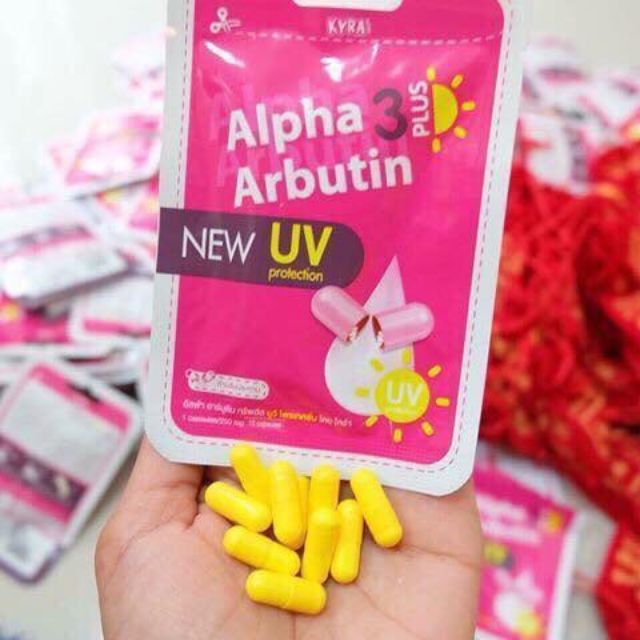 [HCM]ALPHA 3 ARBUTIN NEW UV Viên kích trắng