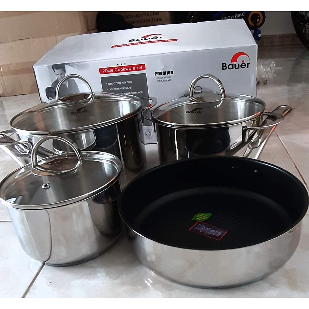 Bộ nồi cao cấp thương hiệu đức bauer polite