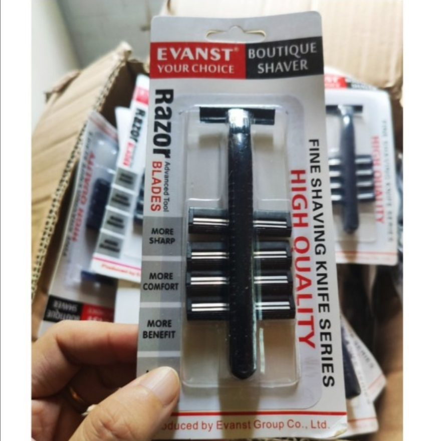 Dao cạo râu Evanst- kèm 4 đầu lưỡi cạo