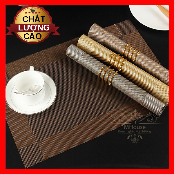 Khăn Trải Bàn Khăn Lót Chén Dĩa Khăn ĂnTấm Lót Bàn Ăn Caro
