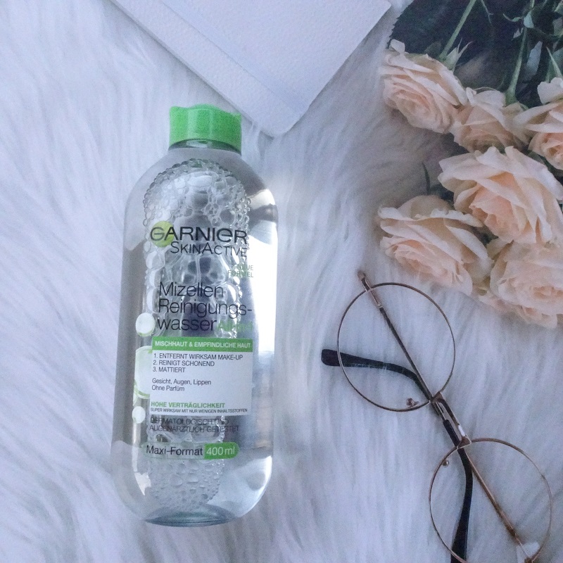 Nước tẩy trang Garnier Micellar cleansing water 400ml, nước tẩy trang cho da thường, nước tẩy trang cho da khô, nước tẩy trang cho da hổn hợp, nước tẩy trang cho da nhạy cảm, nước tẩy trang cho da mun, dầu,  hàng Đức chính hãng
